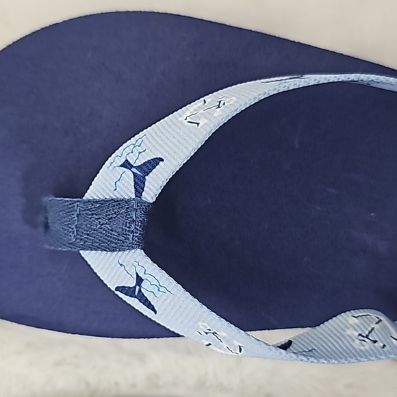 Vera Bradley Webbing Strap Flip Flops Size 9-10 Really Regatta - Picture 4 of 6